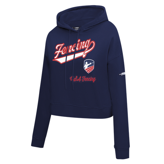 USA Fencing Pro Standard Cropped Hoodie