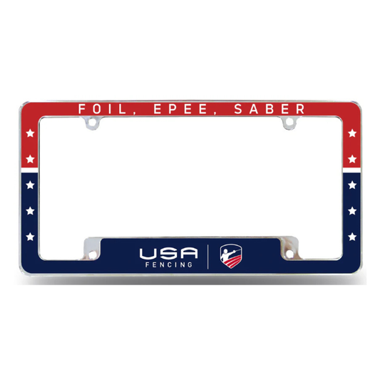 USA Fencing License Plate Frame