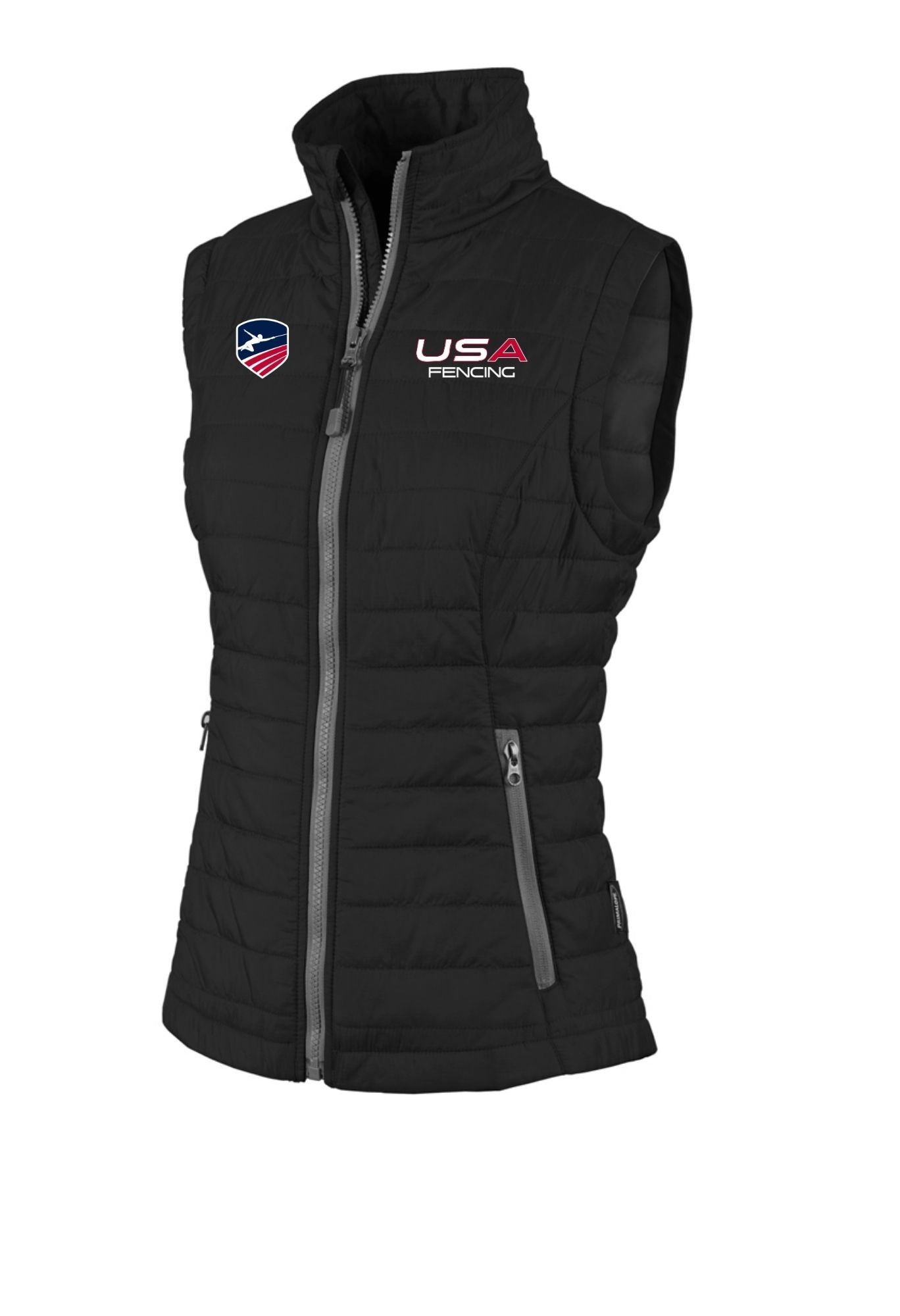 USA FENCING WOMENS RADIUS QUILTED PUFFER VEST