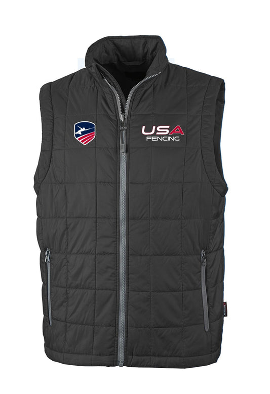 USA FENCING MENS RADIUS QUILTED PUFFER VEST