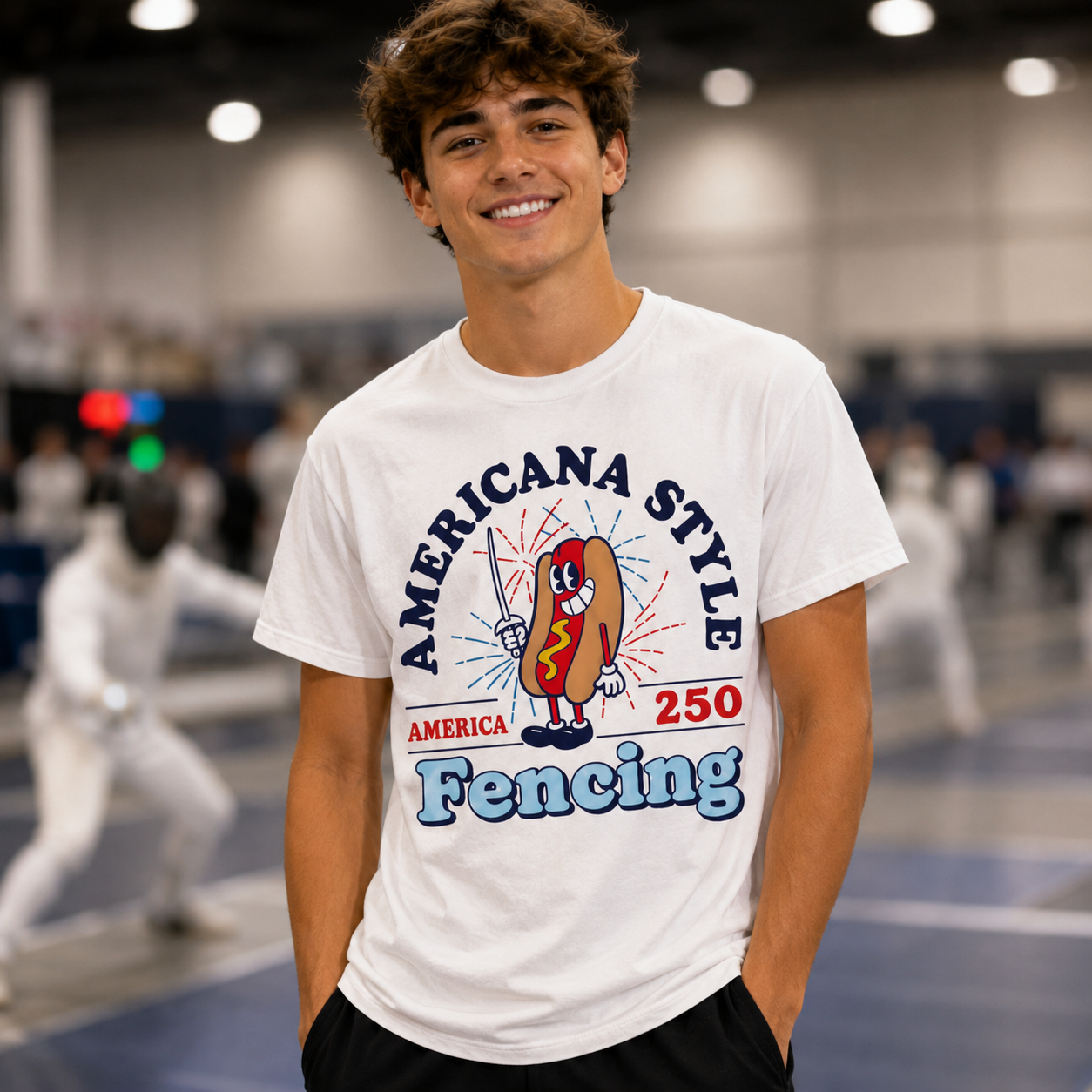 America Style Fencing Tee