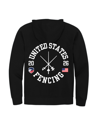 Circle Zip-Up Hoodie
