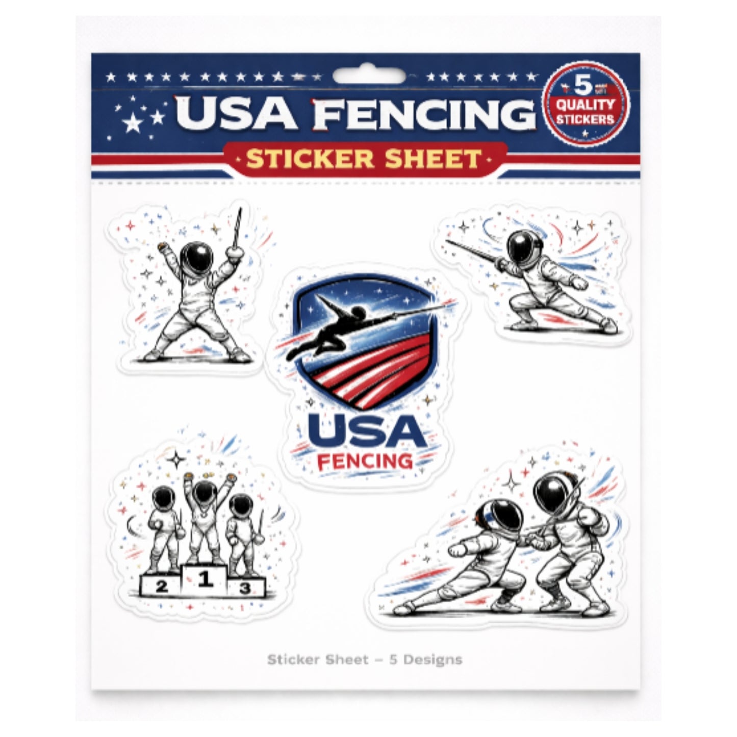 Whimsy 5-Pack Sticker Sheet