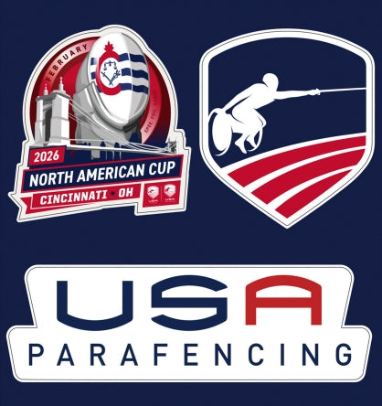 USA PARAFENCING NAC 3 PACK EVENT STICKERS