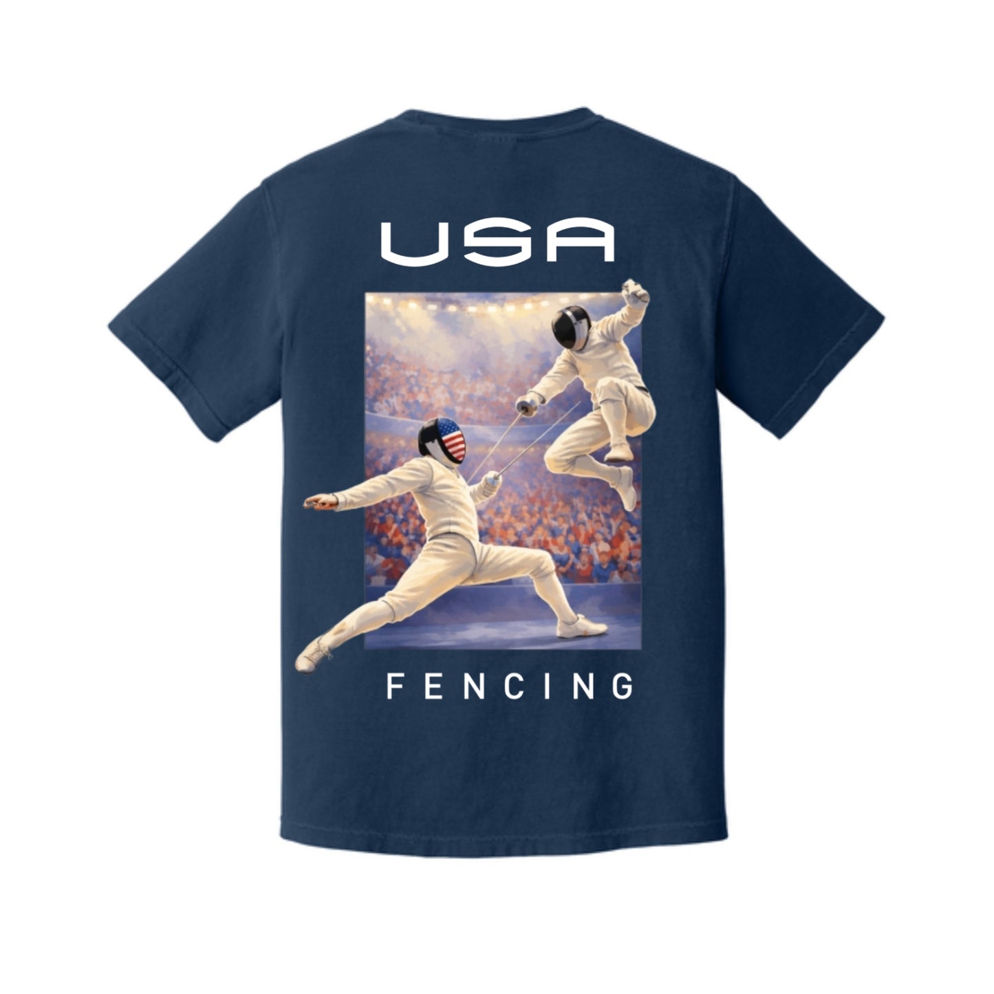 Watercolor Fencing Short Sleeve