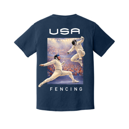 Watercolor Fencing Short Sleeve