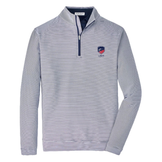 Peter Millar Perth Sugar Stripe Performance Quarter-Zip