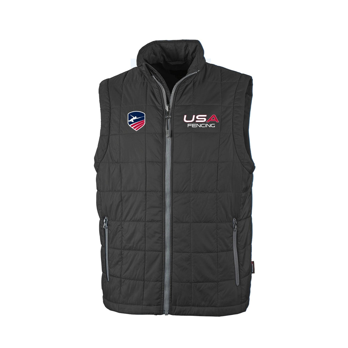 USA Fencing Men's Radius Quilted Puffer Vest