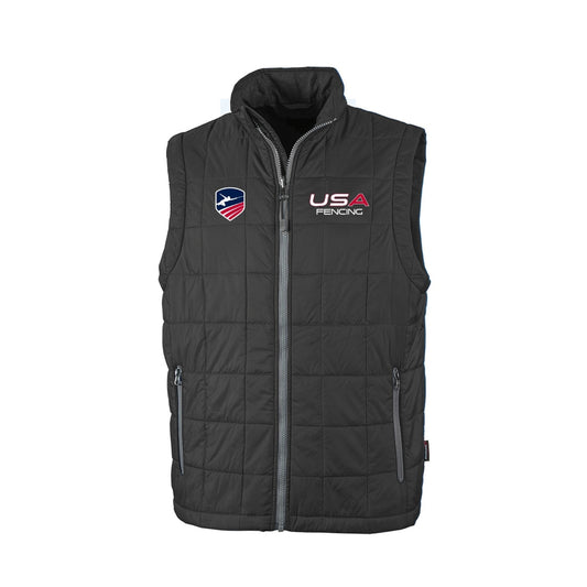 USA Fencing Men's Radius Quilted Puffer Vest