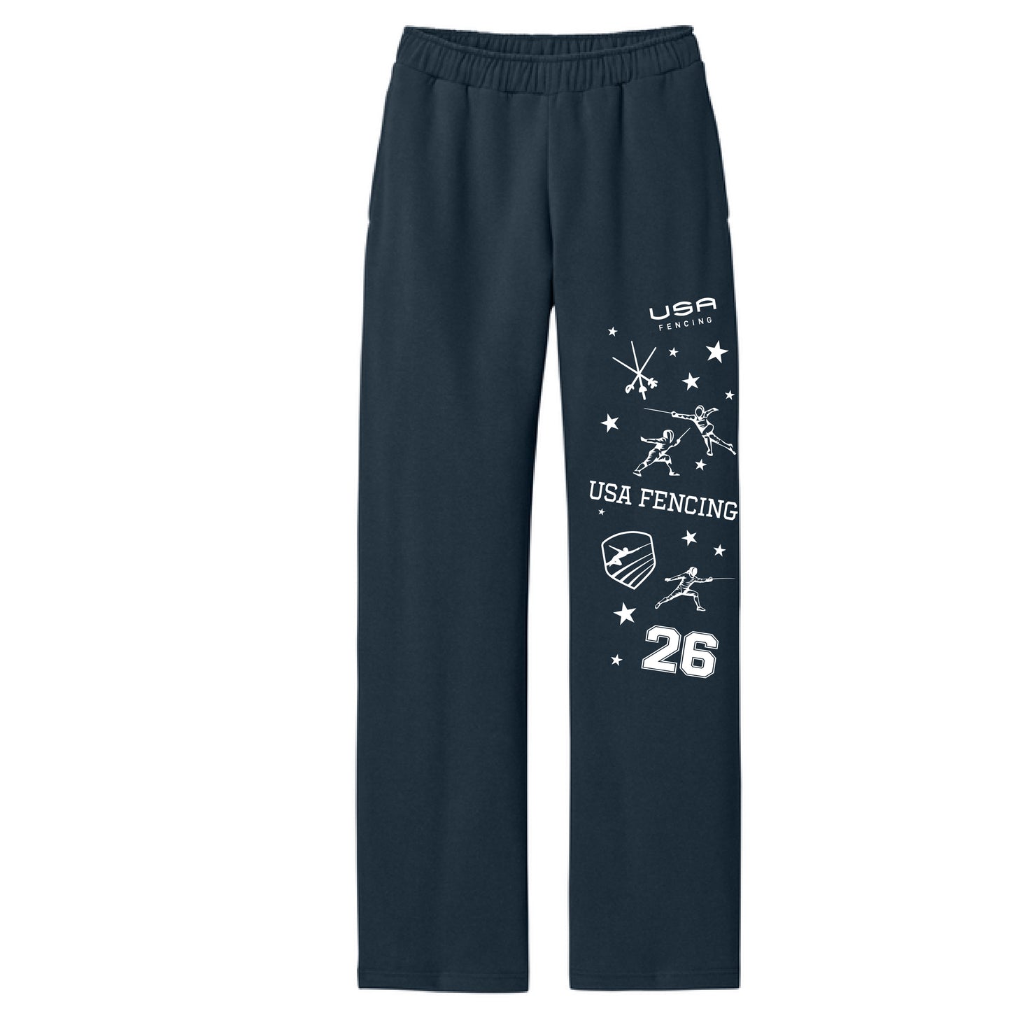 Multi Hit Open Bottom Sweatpants