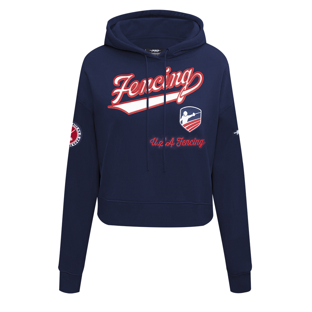 USA Fencing Pro Standard Cropped Hoodie