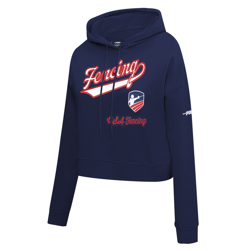 USA Fencing Pro Standard Cropped Hoodie