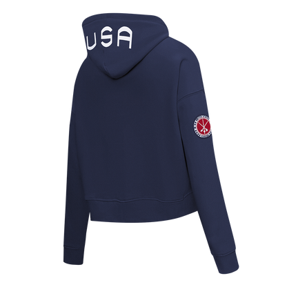USA Fencing Pro Standard Cropped Hoodie