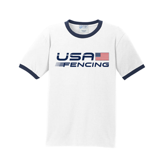 USA FENCING RINGER TEE