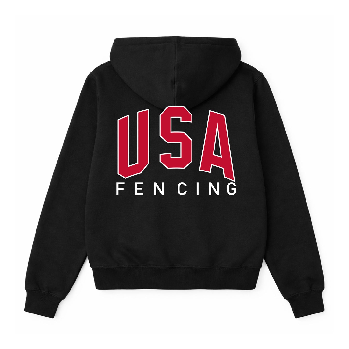 USA FENCING OVERSIZED BOYFRIEND FIT ZIP UP