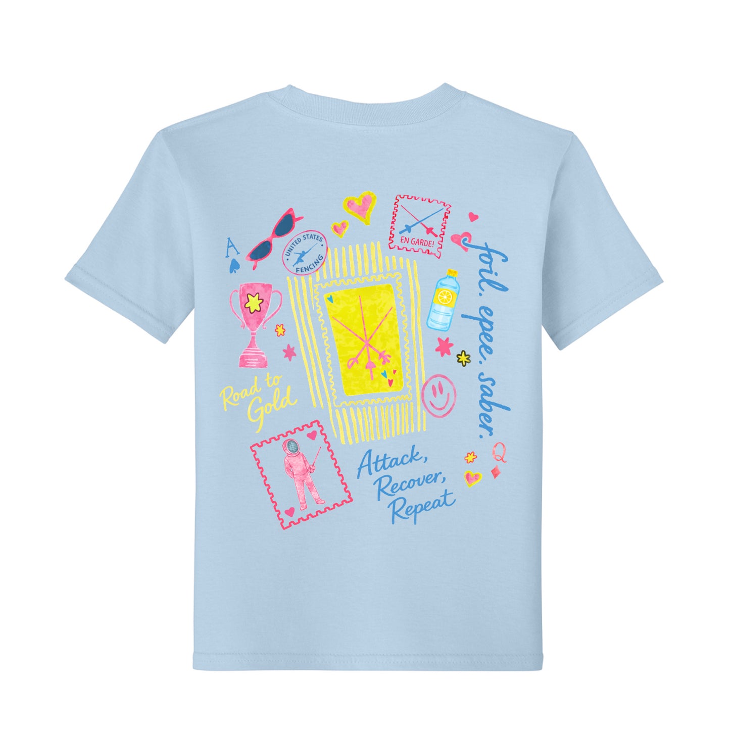 Attack, Recover, Repeat youth tee