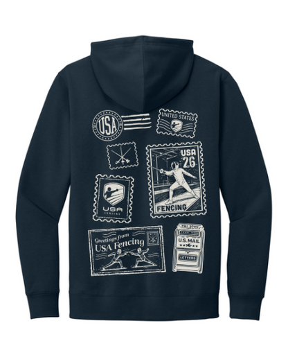 Postage Stamp Hoodie