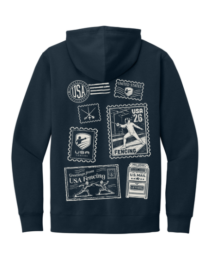 Postage Stamp Hoodie