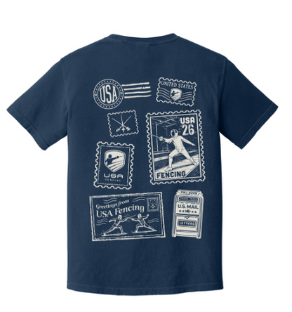 Fencing Postage Stamp Tee