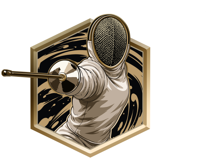 USA Fencer Lapel Pin