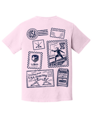Fencing Postage Stamp Tee