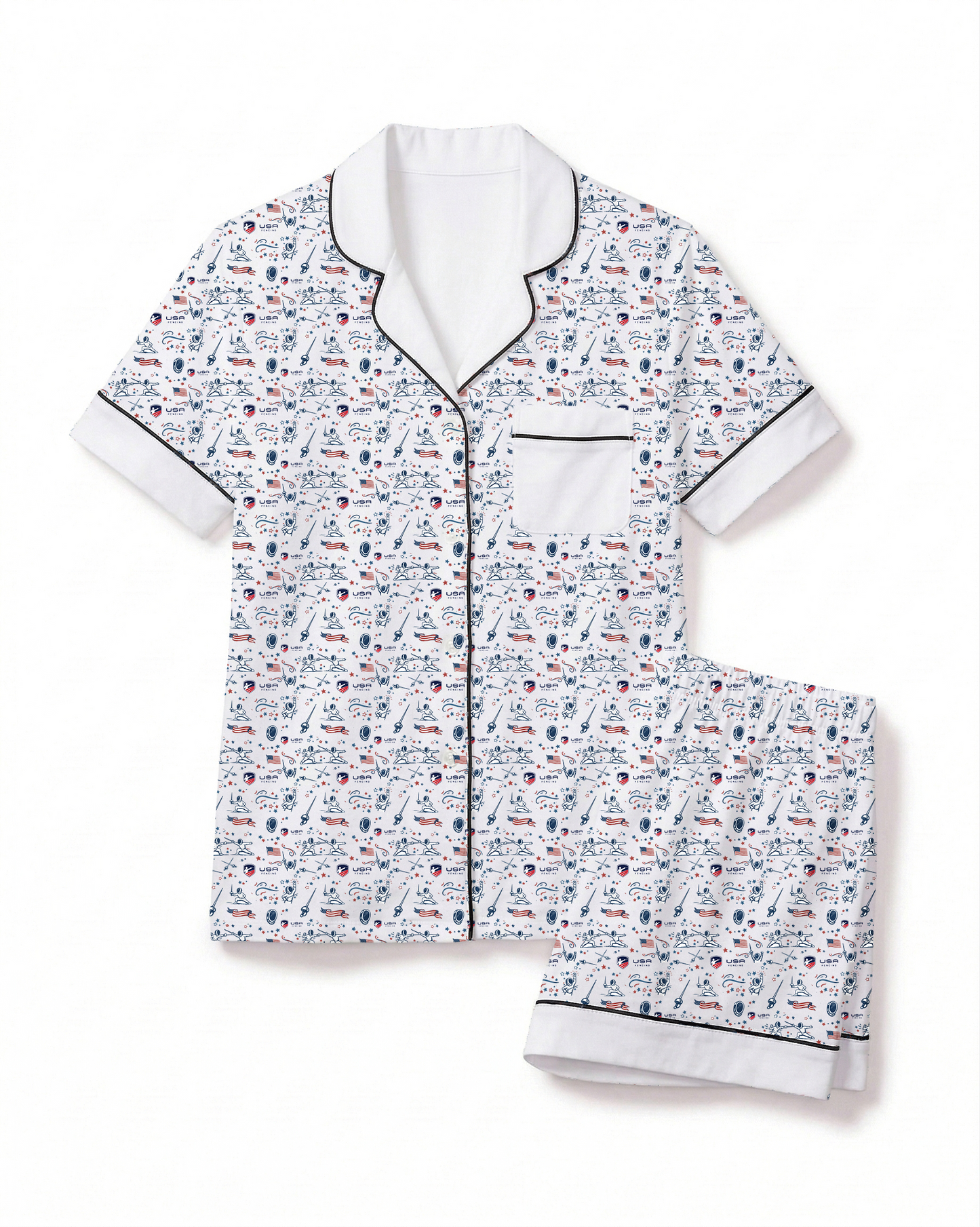 Fencing Whimsy Youth Short Pajama Set