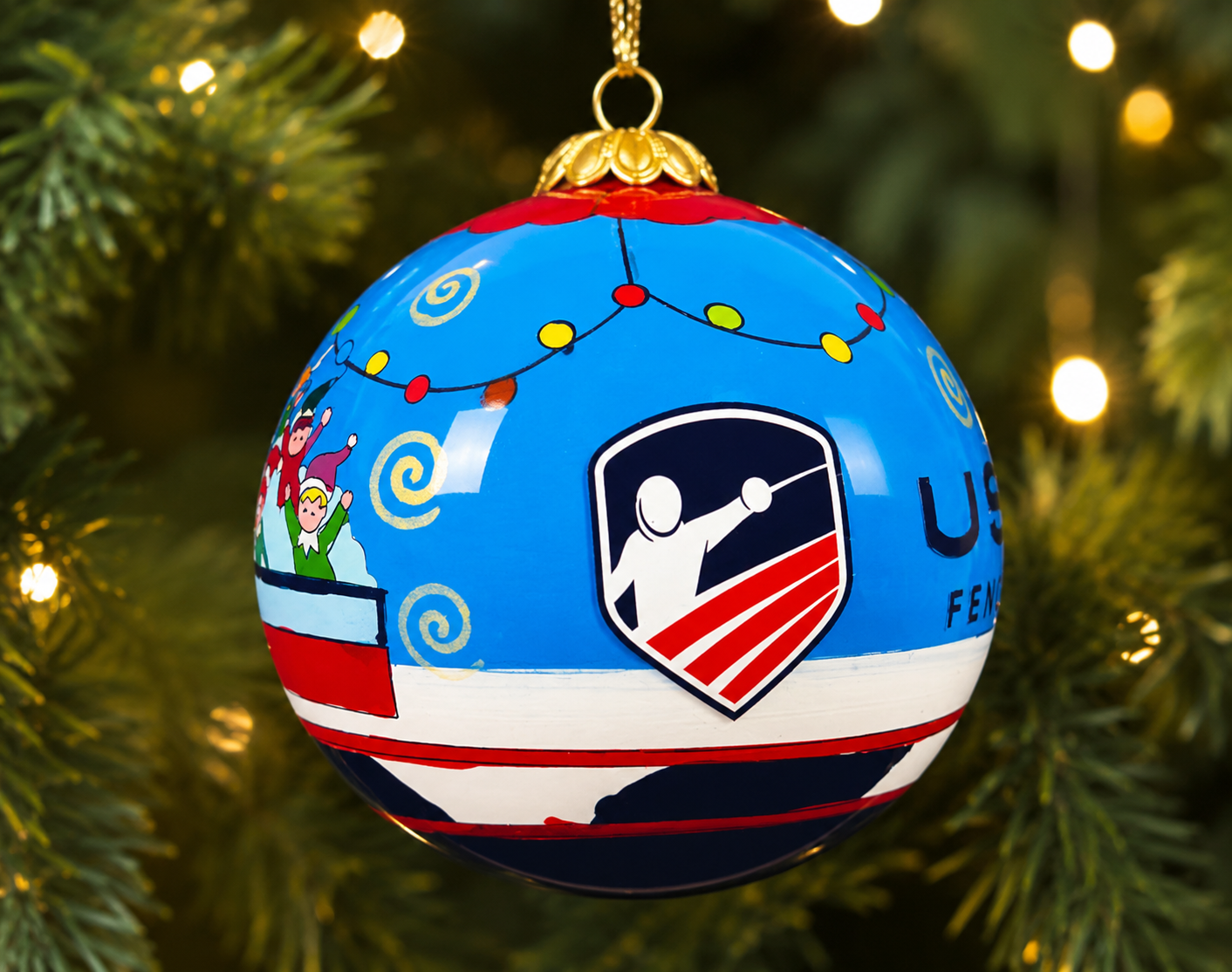 En Guard Holiday Ornament