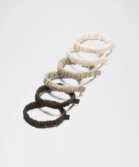 Lululemon Skinny Scrunchies 6 Pack
